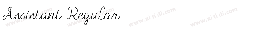 Assistant Regular字体转换